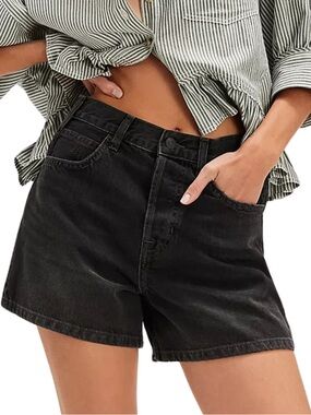 We the Free Tippi High-rise Denim Shorts in Slumber (size 31)